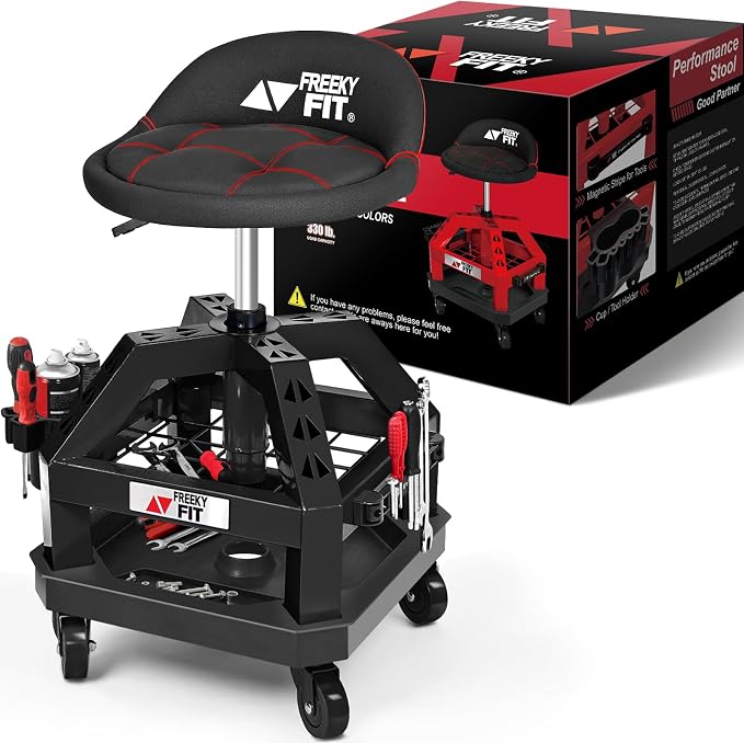 Rolling Shop Stool for Garage - Image 2