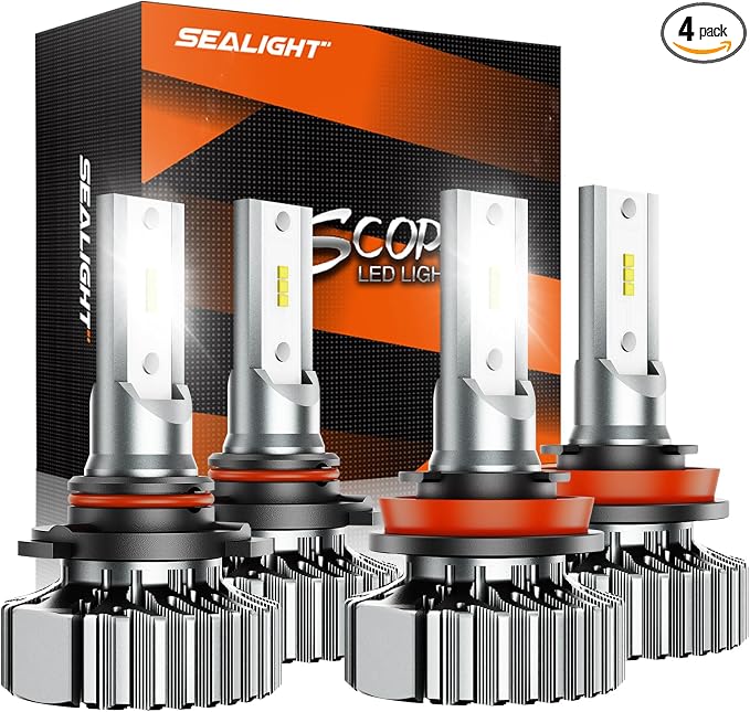 SEALIGHT 9005 H11/H8/H9 Fog Lamps 60000LM by SEALIGHT