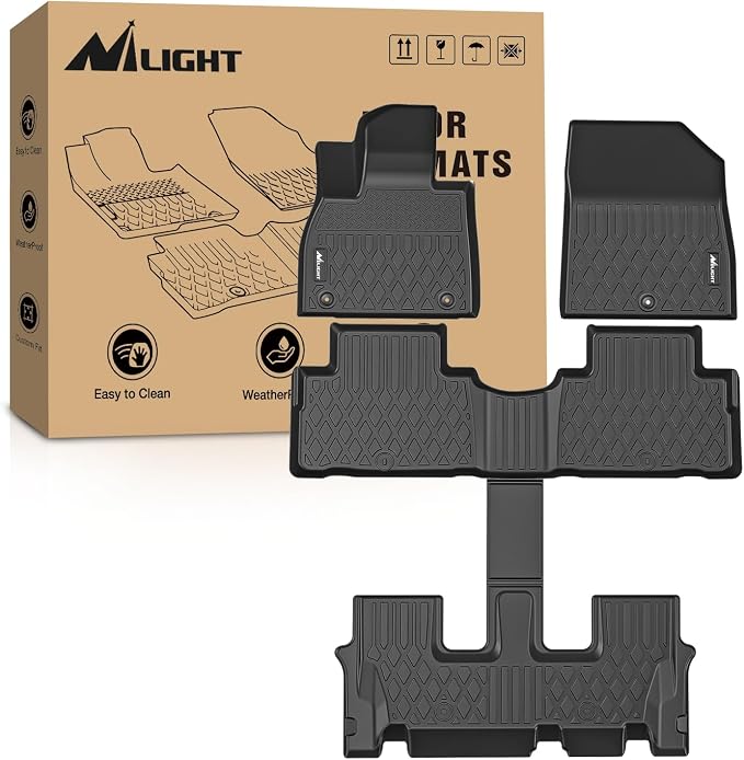 Nilight TPE Floor Mats for 2020 2021 2022 2023 2024 2025 Hyundai Palisade by Nilight