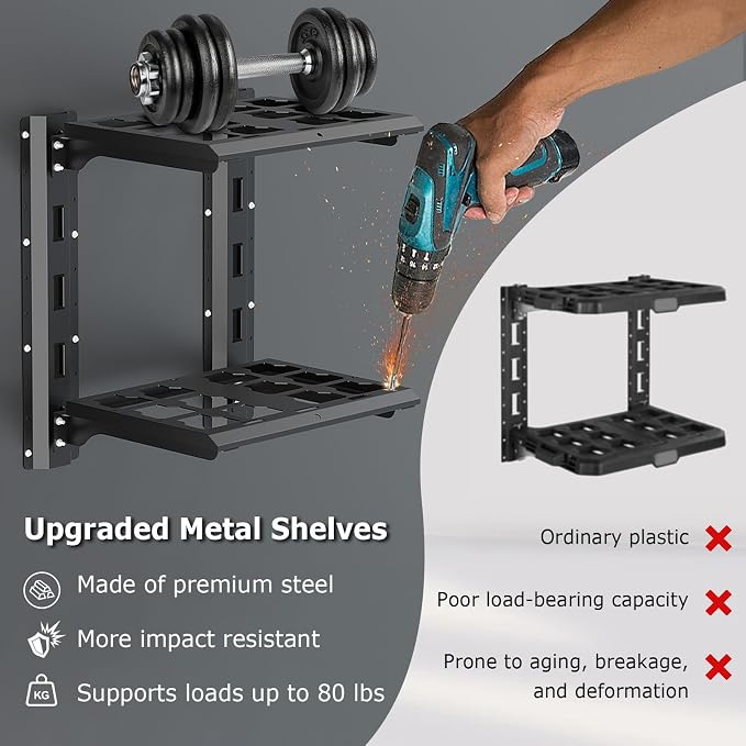 Upgraded Carbon Steel 2-Shelf Racking Kit, 48-22-8480 Compatible - Image 2