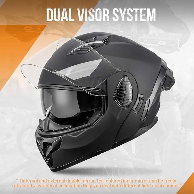 Modular Motorcycle Helmets Full Face Flip up Street Bike Motorcycle Helmet - Image 5