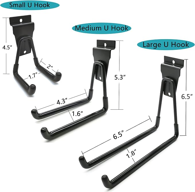 Slatwall Hooks, Garage Slatwall Accessories, 14 Pack Utility Hooks - Image 7