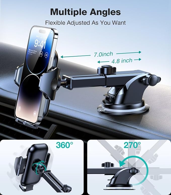 VICSEED Phone Holders for Your Car 2025 Upgraded Car Phone Holder Mount Truck - Image 5