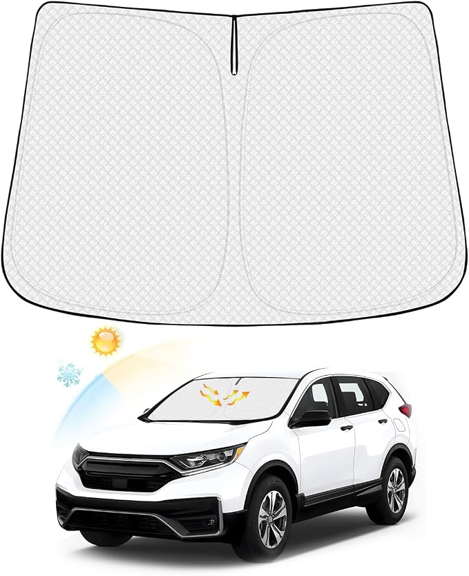 Windshield Sun Shade for Honda CR-V 2017-2022 CRV Accessories Thicken 6-Layer by Canvcle