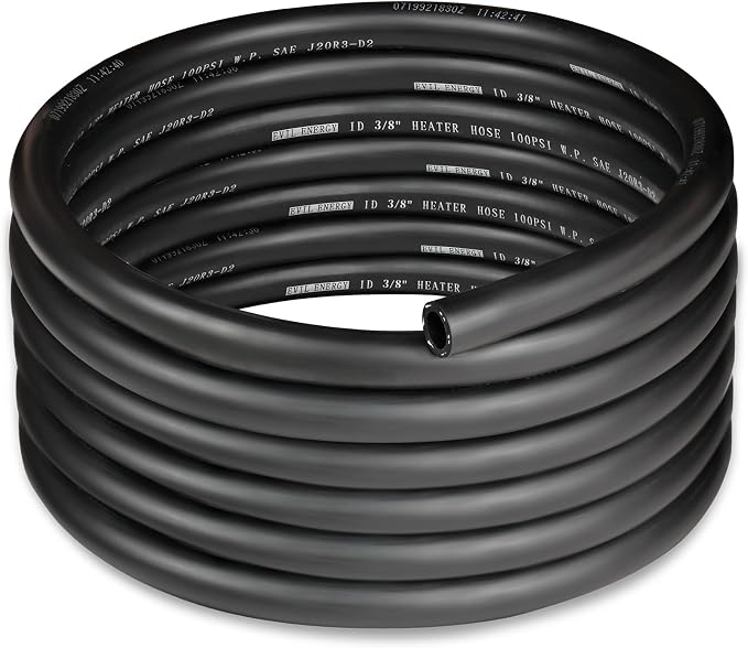 EVIL ENERGY 3/8" Heater Hose Coolant Radiator Straight 100PSI SAE 20R3 15FT by EVILENERGY