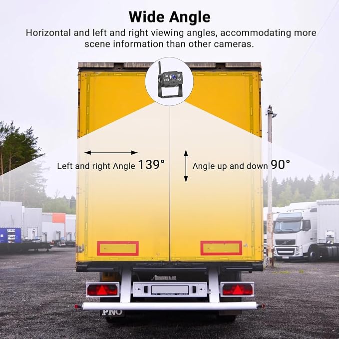 Hikity Wireless Backup Camera Trucks -7 Inch HD 1080P Rear View Camera Monitor - Image 5