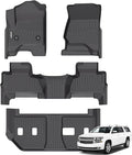 GINOWY-Floor Mats for Chevy Suburban/GMC Yukon XL 2015-2020 2nd Row by GINOWY