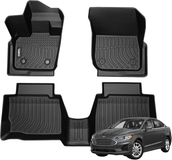 Floor Mats Custom for Ford Fusion 2021-2017 All Weather Floor Liners Fits by Wailtnb