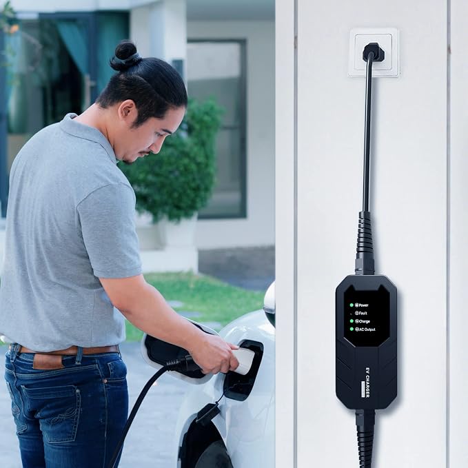 Skysword Ⅱ Level 1 EV Charger, EVSE Home Electric Vehicle Portable Charging - Image 4