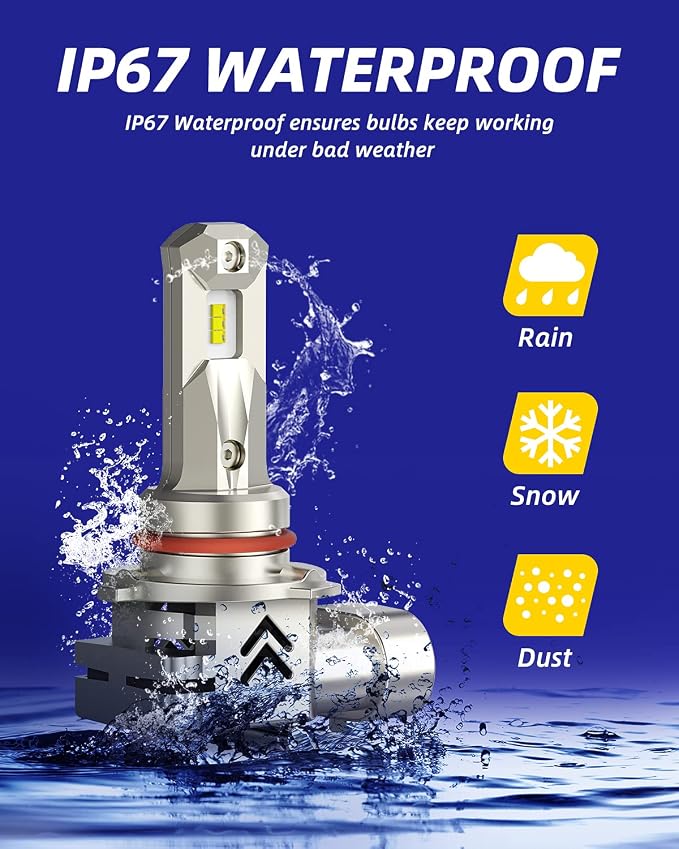 AUTOONE Upgraded 9005 LED Bulbs 22000 Lumens - Image 6
