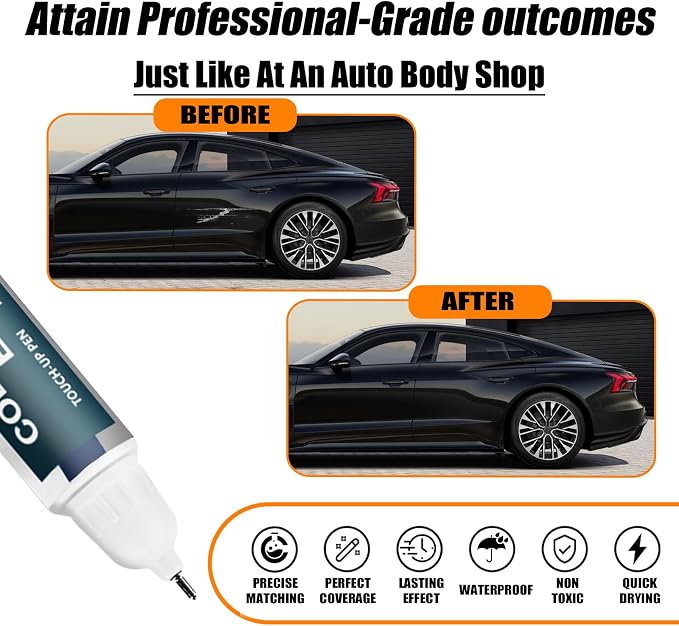 Mythos Black Metallic Touch Up Paint Compatible - Image 2