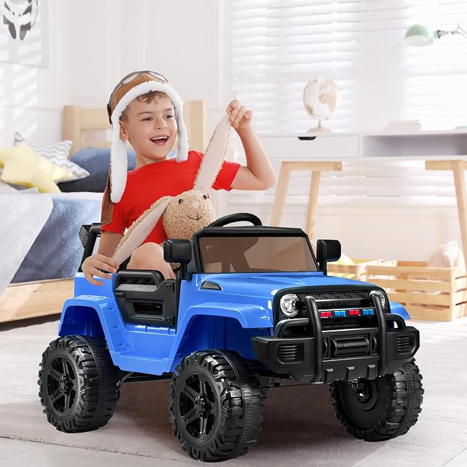 JOYMOR Ride on Truck with Remote Control, 4 Wheels 12V Battery Powered Kids Car - Image 9