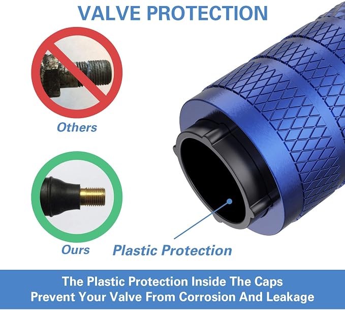 CKAuto Tire Valve Stem Caps, Anodized Aluminum Tire Valve Cap Set, Corrosion - Image 3