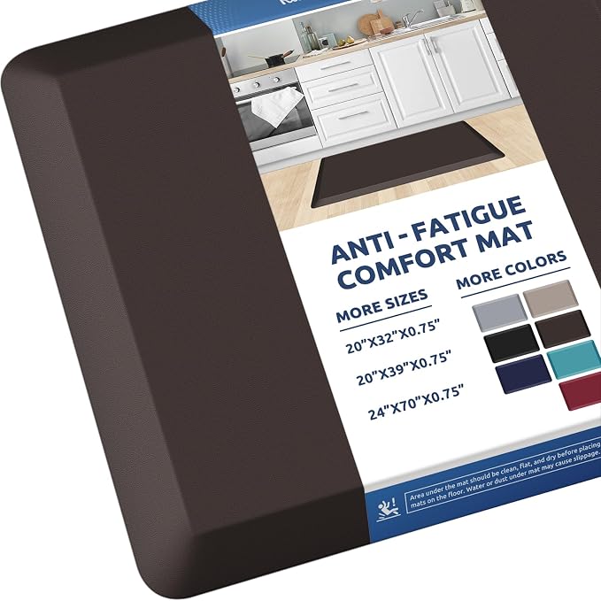 KitchenClouds Kitchen Mat Cushioned Anti Fatigue Rug 20"x32" Waterproof by KitchenClouds