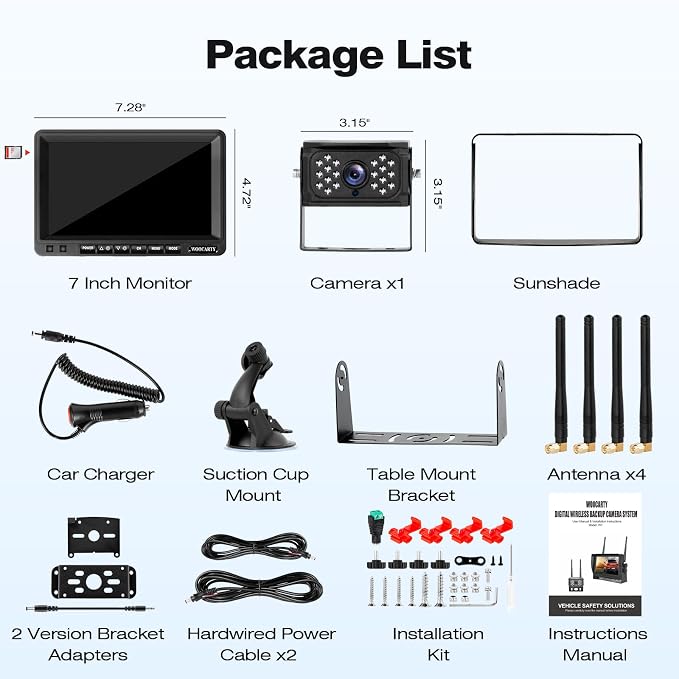 7 Inch Wireless RV Backup Camera System - Image 7