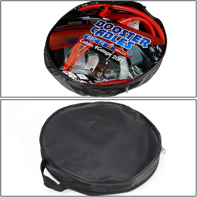 Auto Dynasty Heavy Duty 20 Feet 4 Gauge Booster Cable Power Jumper 500 AMP - Image 5