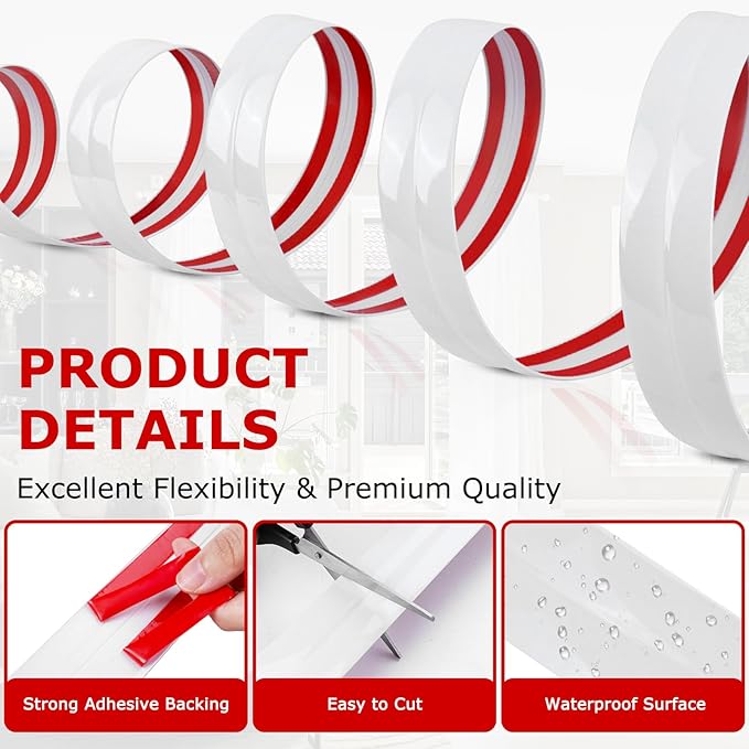 Flexible Wall Corner Protector Moulding Trim Peel and Stick Wall Corner Guards - Image 2