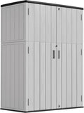 Vertical Storage Sheds with Floor, Sheds & Outdoor Storage Cabinet Waterproof by Mrosaa