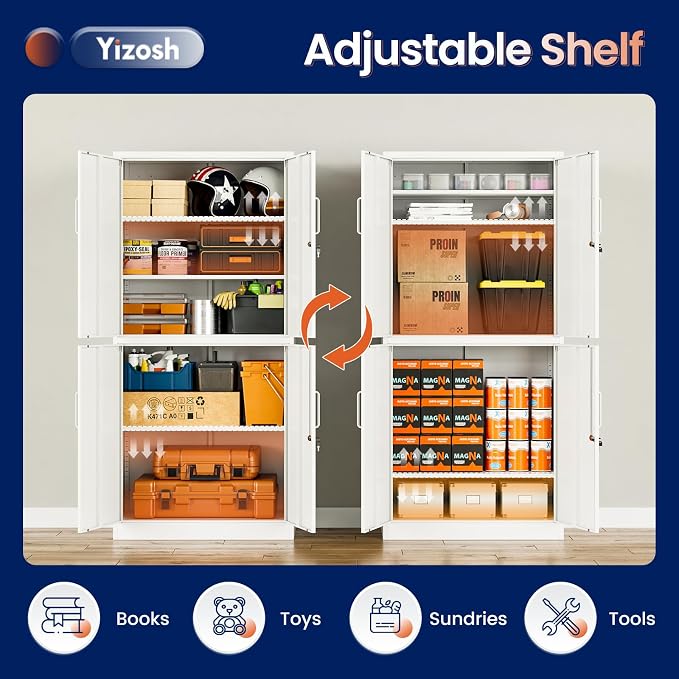 Yizosh Metal Storage Locking Cabinet - Image 6