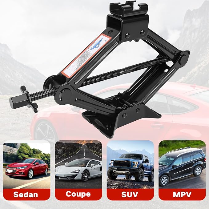 Scissor Car Jack 1.5Ton（3306lbs） Tire Changing Kit - Image 7