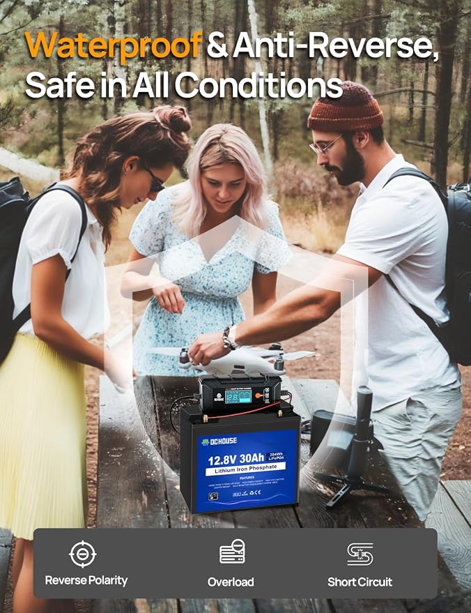 DC HOUSE 5A Battery Charger, 12V Smart Lithium Battery Charger - Image 8