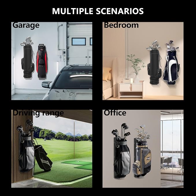 Wall Mount Golf Bag Storage Rack - Image 7