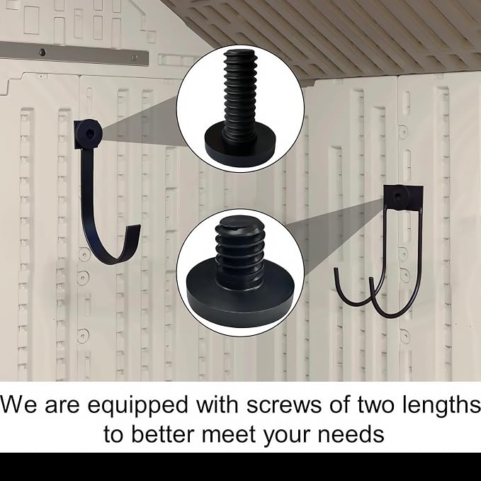 4-Pack Storage Shed Hooks for Suncast, Resin Shelf Accessory Outdoor Sheds - Image 5