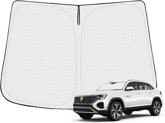 Windshield Sun Shade for 2018-2025 Volkswagen/VW Atlas Cross Sport Accessories by Canvcle
