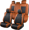 Leather Car Seat Covers, Car Seat Protector Waterproof, Seat Covers Full Set by MINGBRONCARSEATCOVER