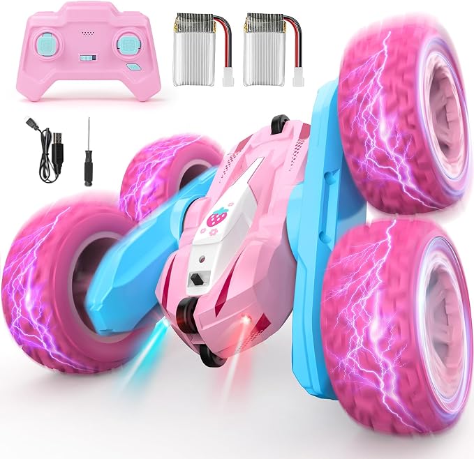 Remote Control Car, Rechargeable RC Truck, 2.4Ghz Double Sided 360° Rotating by NUOKE