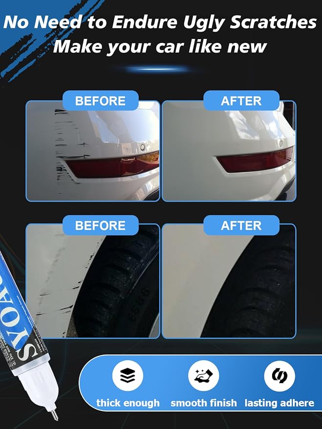 SYOAUTO White Touch Up Paint for Cars - Image 3