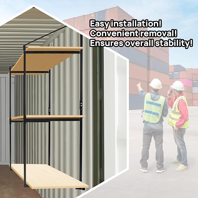 4 Pack Shipping Container Shelving Shelf - Image 7