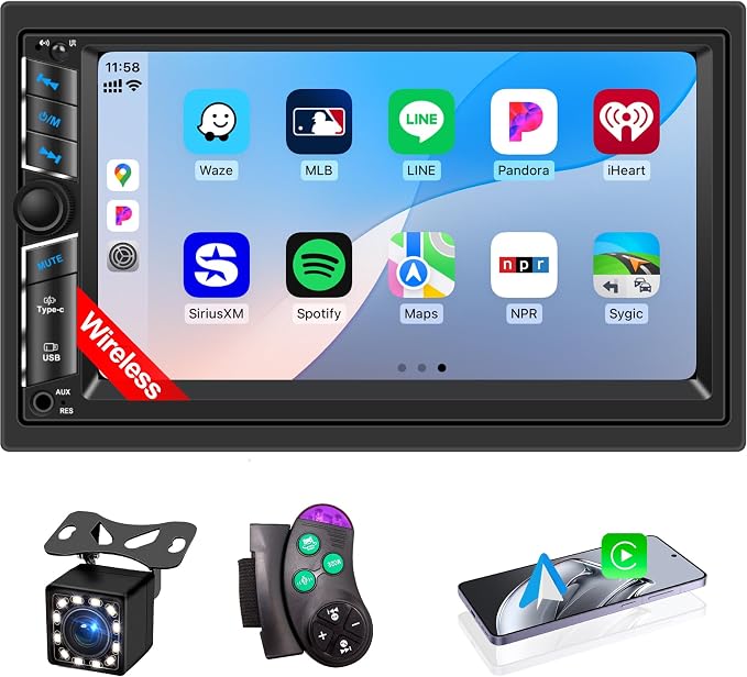 7 in Double DIN Car Stereo Radio by AmoyJebit