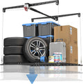 Overhead Garage Storage Rack, Heavy-duty 4x4 Ft Ceiling Storage Racks by KOKORACKER