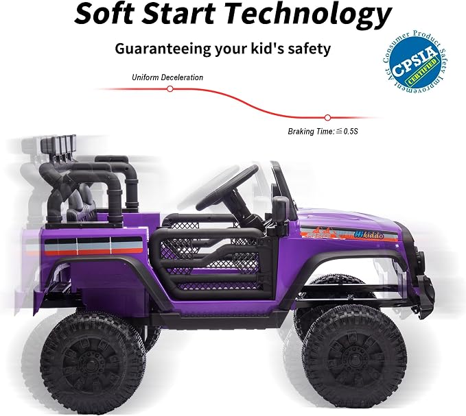 12V Kids Ride on Car Truck, Kids Electric Vehicles Car Ride on Toy - Image 8