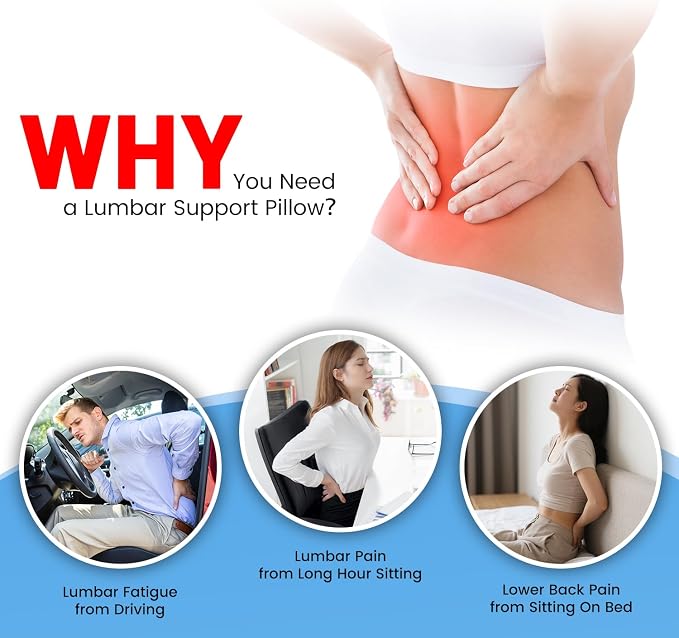 Memory Foam Lumbar Support Pillow - Image 2