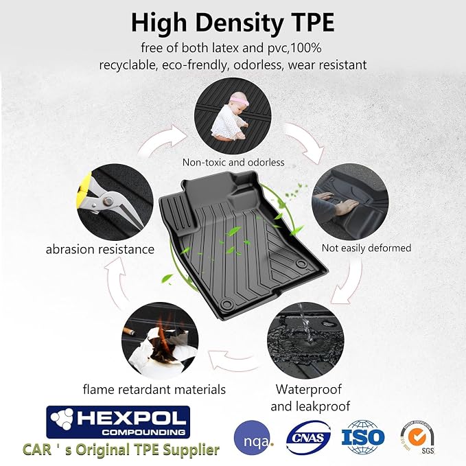 Floor Mats for Honda Civic 2022-2025 | for Acura Integra 2023-2025, All Weather - Image 8