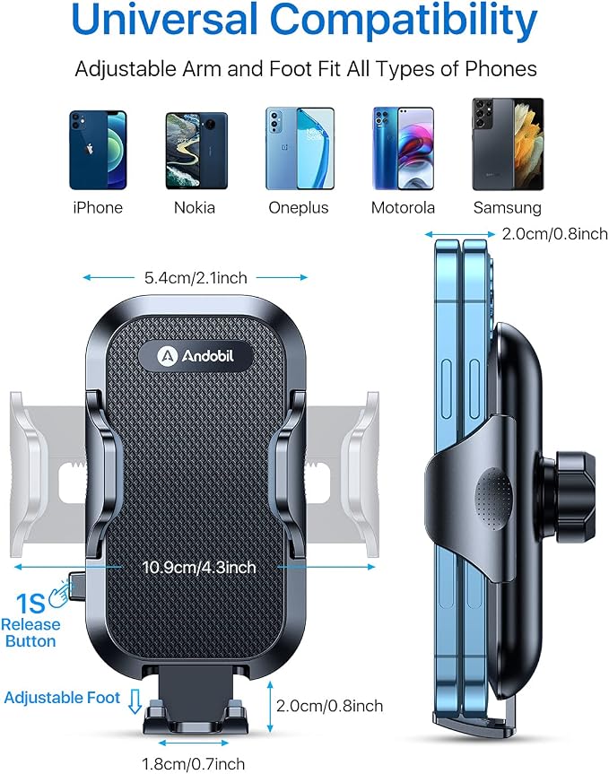 andobil 2025 Upgraded Car Phone Holder Mount - Image 4