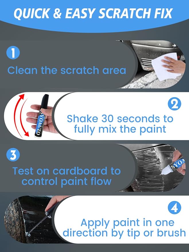 SYOAUTO White Touch Up Paint for Cars - Image 7