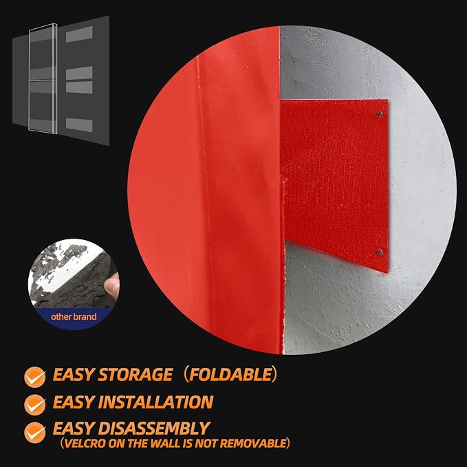 PROGOAL 2"/4" Thick Foam Protection Wall Pad，Gym Basketball-Court - Image 6