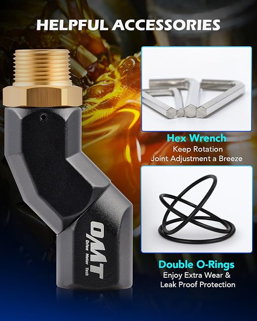 Orion Motor Tech Fuel Hose Nozzle Swivel, 3/4" Dual NPT Threads Fuel Transfer - Image 7