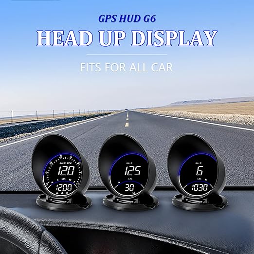 Auto GPS Speedometer G6, Car HUD Head Up Display HD Display, Overspeed Alarm - Image 2