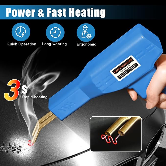 ATOLS Plastic Welder, Plastic Welding Kit, Hot Stapler Kit, Plastic Welder Gun - Image 3