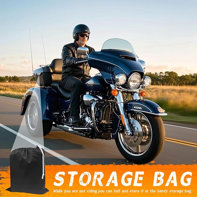 Trike Motorcycle Cover, Outdoor Waterproof Vehicle Cover - Image 6
