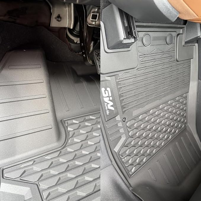 3W Floor Mats for Nissan Pathfinder 2022 2023 2024 2025, 3 Rows, TPE All - Image 9
