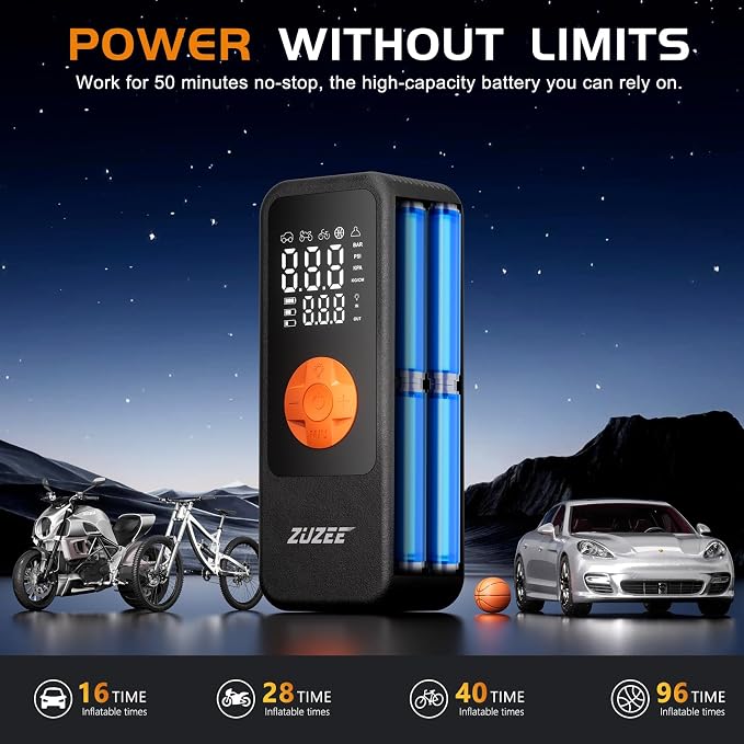 Tire Inflator Portable Air Compressor, 4X Faster Inflation & High-Capacity - Image 5