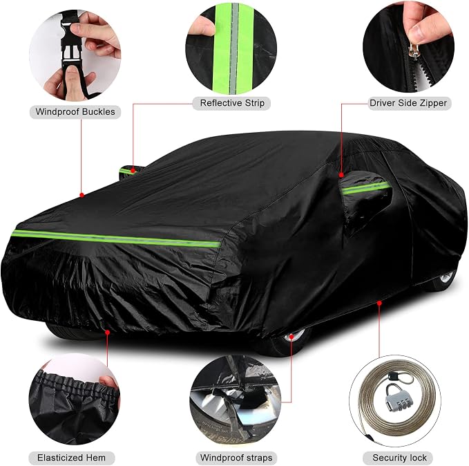 Waterproof Car Cover Compatible - Image 3