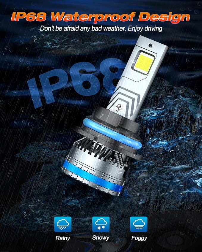 FAHREN 9007/HB5 Bulbs, 2025 Upgraded 120W 60000LM fog Lighting Bulb - Image 6