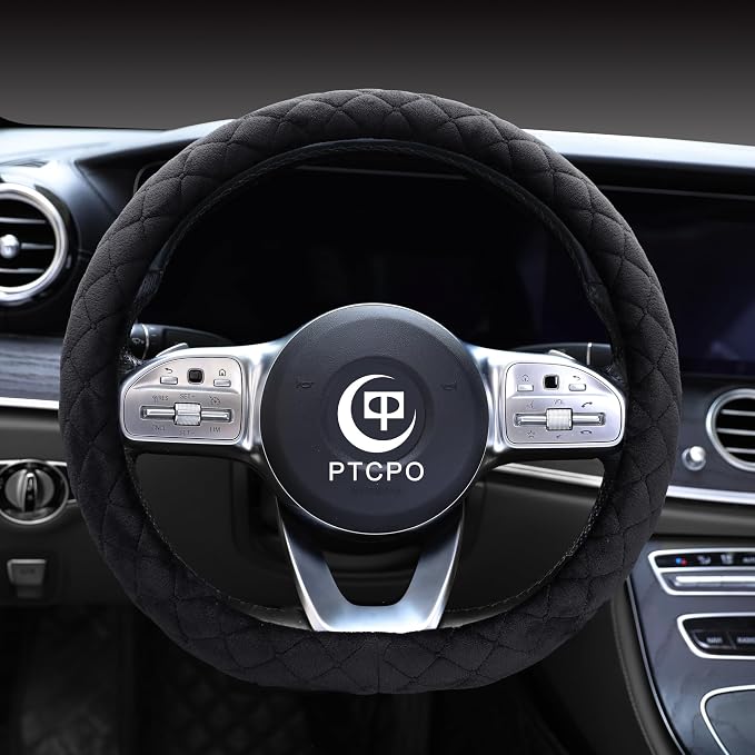 Soft Car Steering Wheel Cover for Sedan, Warm Luxury Velvet, Anti Slip by Unknown