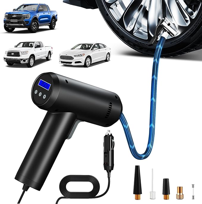 Tire Inflator – High-Power 12V Car Air Pump by Evjeal